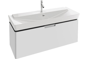 Тумба с раковиной Jacob Delafon Reve 120 белая, 1 ящик