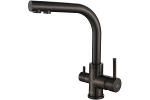 Смеситель для кухни Paulmark Essen темный хром