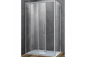 Душевой уголок Vincea Soft 150х80 хром стекло прозрачное