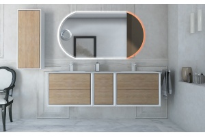 Зеркало дополнительное Cezares 45031 c LED-подсветкой RGB 30х80 - 2