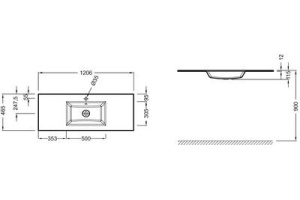Раковина мебельная Jacob Delafon Vox 120 серый - 3