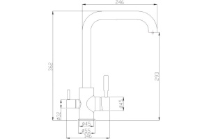 Смеситель Steel Hammer SH 715 BRONZE для кухонной мойки - 2