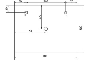 Зеркало Misty Стайл 100х80 с подсветкой - 3