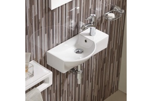 Раковина подвесная WeltWasser WW AISBACH 7950 GL-WT R 50.5 белый (10000008693) - 2