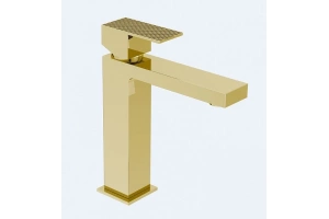 Смеситель для раковины Cezares Prizma золото (PRIZMA-LSM1-03/24-W0)