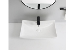 Раковина накладная Ceramalux N 60 белый (9111)