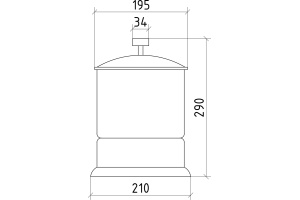 Мусорное ведро Boheme Royal Cristal Chrome - 2