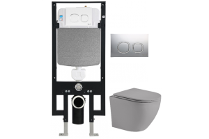 Комплект Weltwasser AMBERG 497 + MERZBACH 004 MT-GR + AMBERG RD-CR (10000006644)