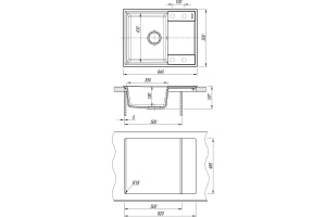 Мойка Flortek Консул 640, грей FSm  - 2