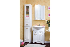 Зеркало-шкаф Бриклаер Анна 60 R, белый - 2