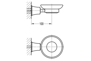 Swedbe Terracotta Art Мыльница с держателем подвесная 2542 - 2
