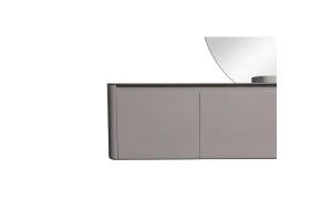 Тумба с раковиной Black&White Universell 140 серая правая - 3