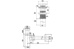 Сифон для раковины Boheme Imperiale для раковины 608-2 - 2
