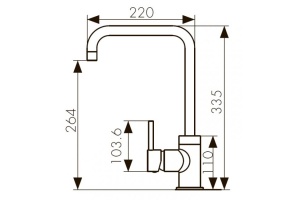 Смеситель Kaiser Merkur 26844-9 для кухоной мойки, черный - 2