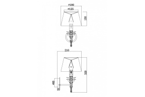 Бра Maytoni Barbara H003WL-01MG - 2