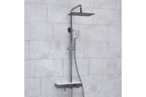 Душевая система WasserKraft 30 с термостатом хром - 2