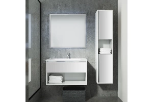 Комплект мебели Sanvit Контур 80 белый глянец