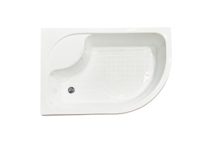 Душевой уголок Royal Bath 120x80 L профиль черный стекло матовое - 3