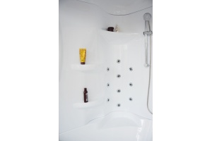 Душевая кабина Royal Bath 170х100 правая белая стекло матовое - 3