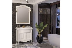 Мебель для ванной Opadiris Лоренцо 80 белая матовая - 3