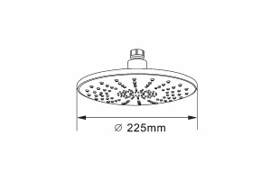 Верхний душ Agger Breeze хром - 3