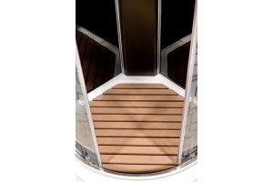 Душевая кабина Deto BM 100х100 с электрикой, хром (BM1510ELBLACK) - 3