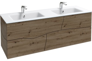 EB1835RU-P13 Sherwood  Мебель с системой push-to-open, состареный дуб, 140 см, 4 ящика