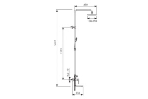 Душевая стойка Kaiser Linear 59182 - 2