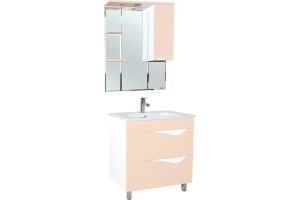 Зеркало-шкаф Bellezza Эйфория 80 R бежевый - 2