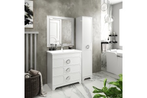 Тумба под раковину Misty Лейла 70 белая - 3