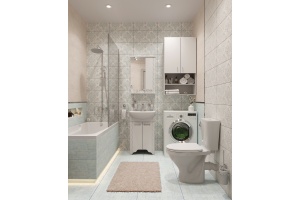 Шкаф DIWO Суздаль 60 над стиральной машиной, с полками - 2