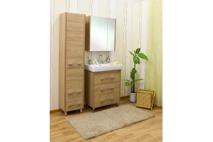 Тумба с раковиной Sanflor Ларго 70 вяз швейцарский - 2