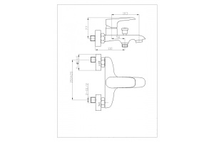 Смеситель для ванны WeltWasser WW MX BONN 303 хром (10000002003) - 2