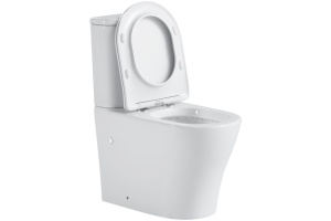 Унитаз напольный Black&White Universell белый с сиденьем микролифт - 3