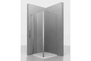 Душевая стенка RGW Z-050-2 80х195 профиль хром стекло прозрачное - 2