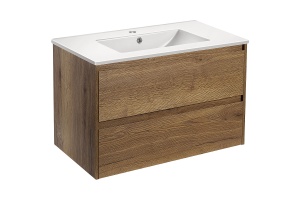 Тумба с раковиной Vincea Gio 80 светлое дерево