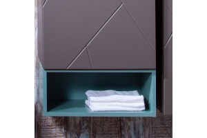 Полка Бриклаер Кристалл 50 под тумбу, муссон