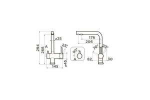 Смеситель для кухни Omoikiri Nagano IB indigo blue - 2
