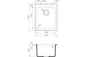 Мойка кухонная Omoikiri Bosen 41-СH шампань - 3