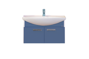 Джулия - 85 Тумба подвесная синяя