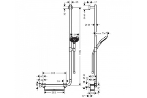 Душевой гарнитур Hansgrohe  (26326000) - 2