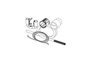 Комплект подключения пневматической панели смыва для бачка Uni - 2