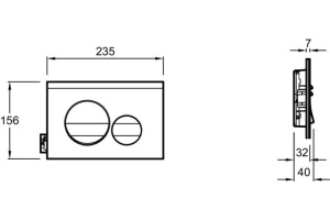 Кнопка смыва Jacob Delafon E20859-00-MWH белая - 2