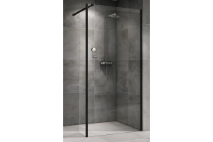 Душевая перегородка ABBER Immer Offen 120 профиль черный (AG66120B)