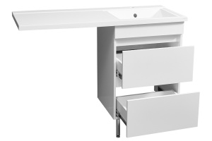 Тумба под раковину Stella Polar Мадлен Марсал 110 белый - 3