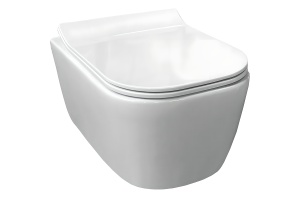 Унитаз подвесной Comforty белый с сиденьем микролифт