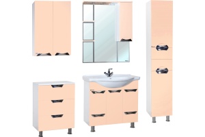 Зеркало-шкаф Bellezza Белла Люкс 85 R бежевый - 2