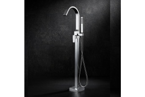 Смеситель напольный Black&White Universell хром - 2