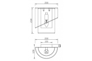 Настенный светильник Freya Earth FR5171WL-01BS - 2