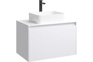 Тумба для комплекта Aqwella 5 stars Mobi 80 белая, без сменных элементов